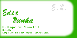 edit munka business card